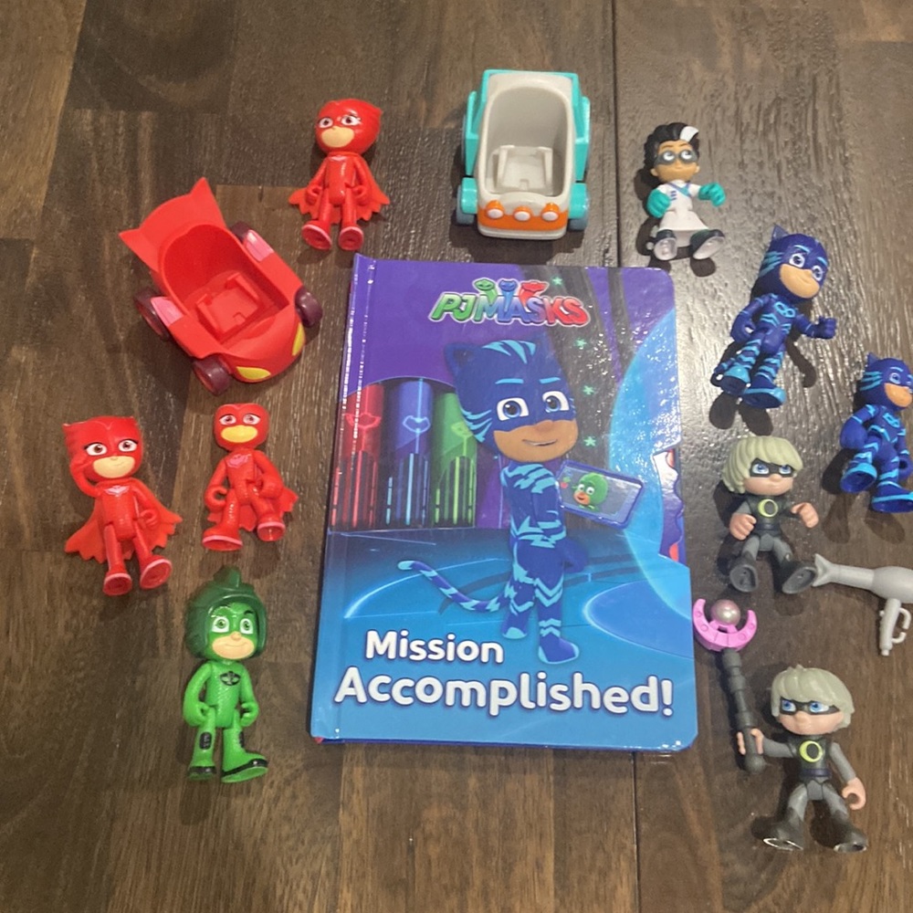 Disney Jr. PJ Masks Lot figures and new hardcover book